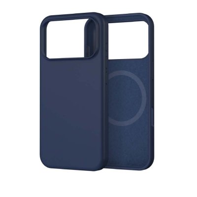 WEFIX Coque en Silicone  MagSafe Bleu pour iPhone 17 Pro Max
