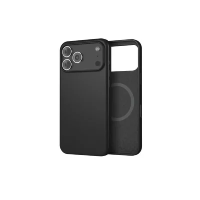 WEFIX Coque en Silicone  MagSafe Noir pour iPhone 17 Pro Max
