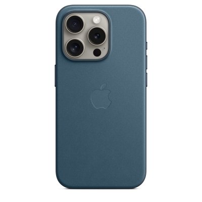 APPLE Coque en tissage fin avec MagSafe pour iPhone 15 Pro Bleu Pacifique