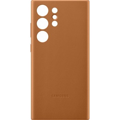 SAMSUNG Coque et &eacute;tui t&eacute;l&eacute;phone mobile  Coque en cuir S23 Ultra Beige