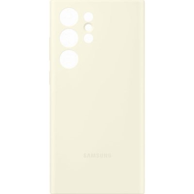 SAMSUNG Coque et &eacute;tui t&eacute;l&eacute;phone mobile  Coque Silicone S23 Ultra Blanc