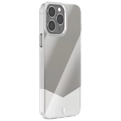 FORCE CASE Coque  iPhone 13 Pro Max Pure transparent Blanc 