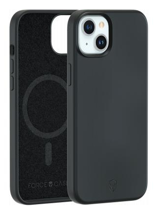 FORCE CASE Coque  Iphone 15 MagSafe sillicone renfort Noir