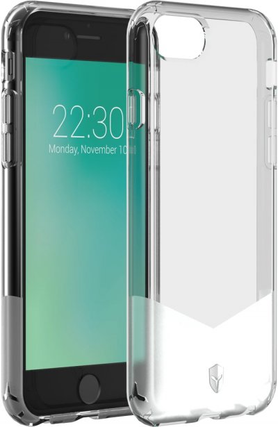 BIGBEN CONNECTED Coque FORCE CASE iPhone 6/7/8/SE transparent France Blanc Force Case