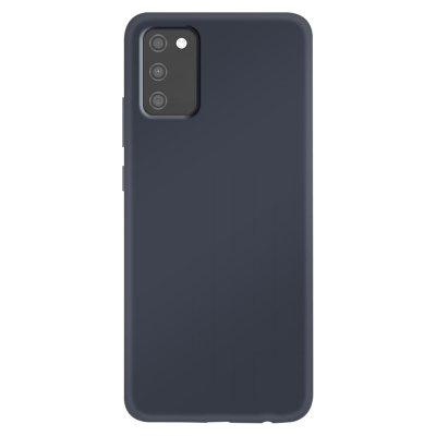 JAYM Coque Galaxy A03S Silicone Bleu