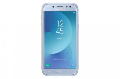 SAMSUNG Coque Gel Jelly Cover Originale  Galaxy J5 2017 - Bleu translucide