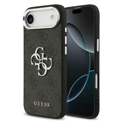 GUESS Coque  4G Big 4G Classic Logo pour iPhone Air noir argent&eacute; - Neuf