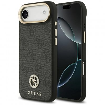GUESS Coque  Hardcase 4G Strass Logo MagSafe pour iPhone Air - Black