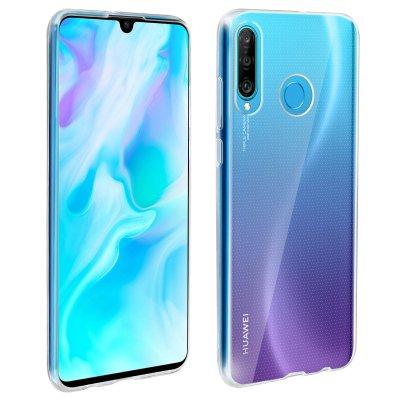 AVIZAR Coque Huawei P30 Lite Coque Protection Silicone Souple Ultra-fine Transparent Blanc 