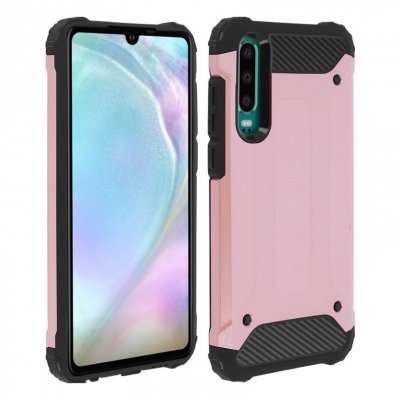 AVIZAR Coque Huawei P30 Protection Hybride Antichoc - Rose Gold 