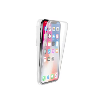 BIGBEN CONNECTED Coque int&eacute;grale 360 transparente pour iPhone X/XS - Neuf