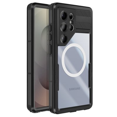 REDPEPPER Coque Int&eacute;grale &Eacute;tanche MagSafe pour Samsung Galaxy S25 Ultra Transparent - Neuf