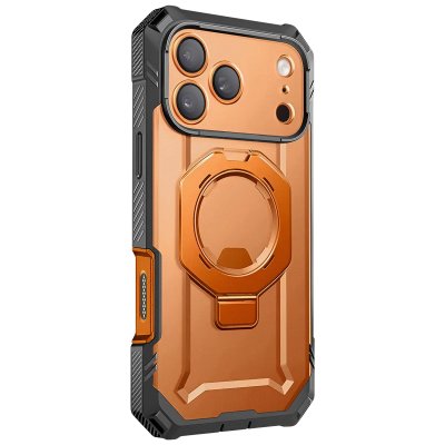 SUPCASE Coque Int&eacute;grale pour iPhone 17 Pro MagSafe S&eacute;rie Unicorn Beetle Grip Pro Orange