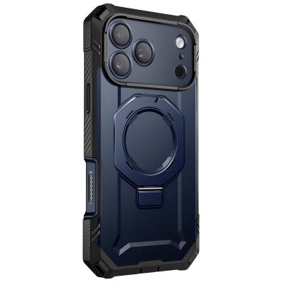 SUPCASE Coque Int&eacute;grale pour iPhone 17 Pro Max MagSafe S&eacute;rie Unicorn Beetle Grip Pro Bleu nuit