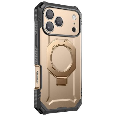 SUPCASE Coque Int&eacute;grale pour iPhone 17 Pro Max MagSafe S&eacute;rie Unicorn Beetle Grip Pro Dor&eacute;e