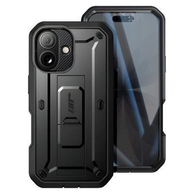 SUPCASE Coque Int&eacute;grale pour iPhone 17 S&eacute;rie Unicorn Beetle Pro avec B&eacute;quille Noir
