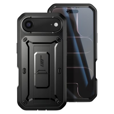 SUPCASE Coque Int&eacute;grale pour iPhone Air S&eacute;rie Unicorn Beetle Pro avec B&eacute;quille Noir