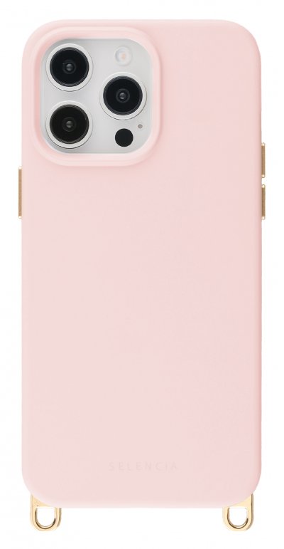 SELENCIA Coque iPhone 13 Pro Rivi&egrave;ra MagSafe crochets amovibles Rose