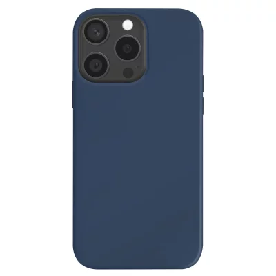 JAYM Coque iPhone 15 Pro - Silicone - Bleu