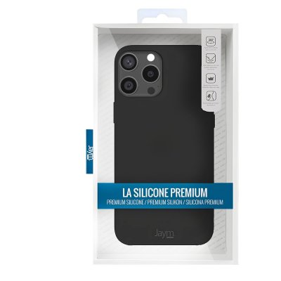 JAYM Coque iPhone 15 Pro - Silicone - Noir