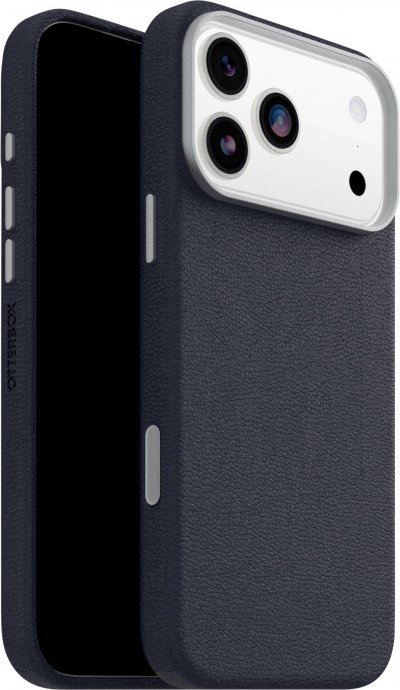 OTTERBOX Coque iPhone 17 Pro Max Symmetry Series Cactus Leather pour MagSafe Blue Sentiment