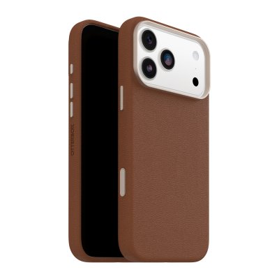 OTTERBOX Coque iPhone 17 Pro Max Symmetry Series Cactus Leather pour MagSafe Desert Saddle