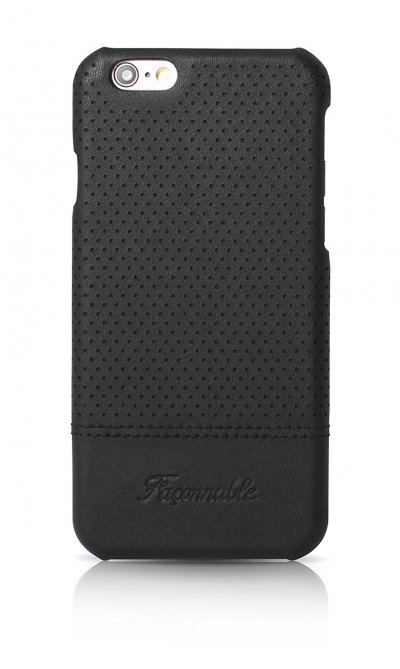 FACONNABLE Coque iPhone 6/6S micro-perfor&eacute; Fa&ccedil;onnable Noire 