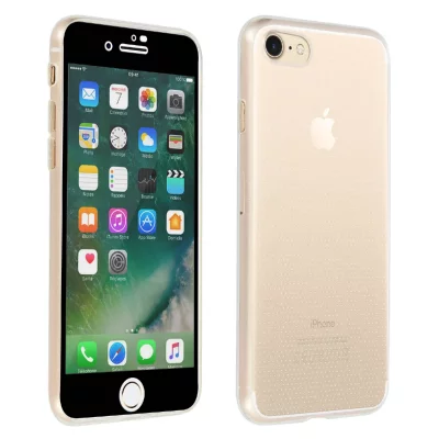 AVIZAR Coque iPhone SE 2022 / 2020 et 8 / 7 Silicone + Film Ecran Verre Tremp&eacute; - Noir