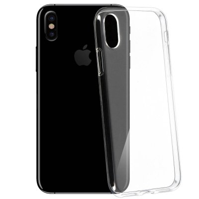 AVIZAR Coque iPhone X / XS Protection silicone gel transparente ultra-fine