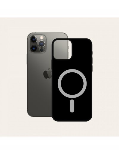 TECNO OUT Coque Ksix Soft Magcharge noire pour iPhone 12 Pro Max
