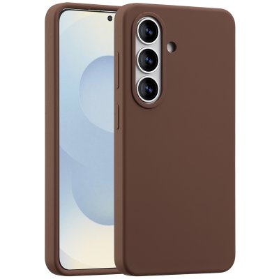 ACCEZZ Coque Liquid Silicone avec MagSafe pour Samsung Galaxy S26 - New Tea Brown