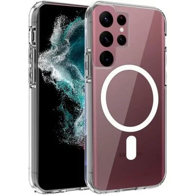 COOL Coque magn&eacute;tique transparente  pour Samsung S908 Galaxy S22 Ultra