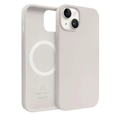 CRONG Coque MagSafe iPhone 14 Plus Magn&eacute;tique  Color Cover Ultra Renforc&eacute;  Beige