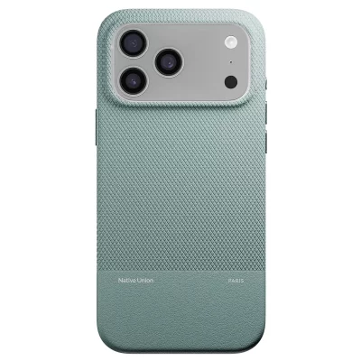 NATIVE UNION Coque MagSafe -  - iPhone 17 Pro Max - Antichocs - Textur&eacute;e - Vert