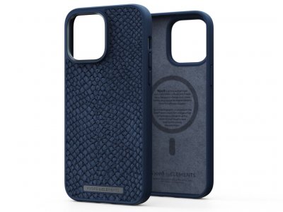 NJORD BYELEMENTS Coque Magsafe Njord Bleu P&eacute;trole pour iPhone 12/13/14 Pro Max