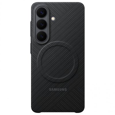 SAMSUNG Coque Magsafe Pour Galaxy S26 Effet Carbone Antichoc Noir 