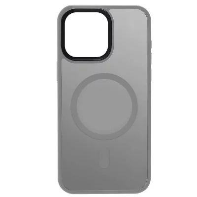 CRONG Coque MagSafe pour iPhone 15 Pro Max  Gris