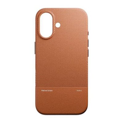 NATIVE UNION Coque MagSafe pour iPhone 17 en TPU Ultra R&eacute;sistant S&eacute;rie KickCase  Marron clair