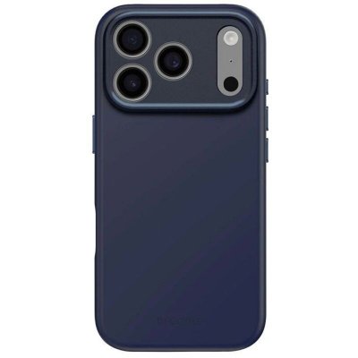 DECODED Coque MagSafe pour iPhone 17 Pro en Silicone Antimicrobienne Ultra R&eacute;sistant Bleu marine