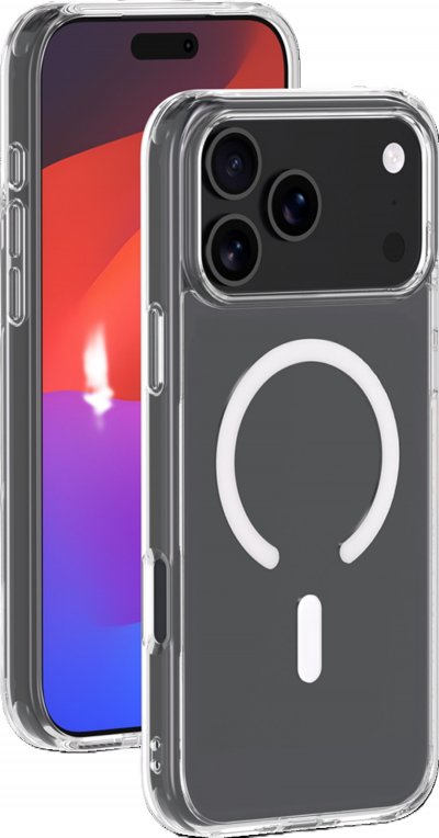 BBC Coque MagSafe pour iPhone 17 Pro Hybride Transparente Bigben - Neuf