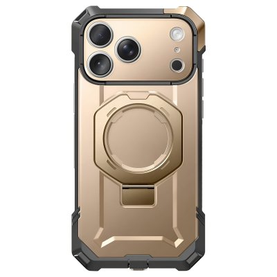SUPCASE Coque MagSafe pour iPhone 17 Pro Max avec B&eacute;quille Antichoc 4.5m Bouton Photo Dor&eacute;e