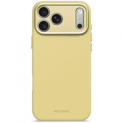DECODED Coque MagSafe pour iPhone 17 Pro Max en Silicone Ultra Douce Jaune