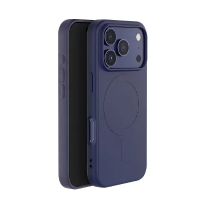 BIGBEN Coque MagSafe pour iPhone 17 Pro Silicone Bleu Ciel  - Neuf