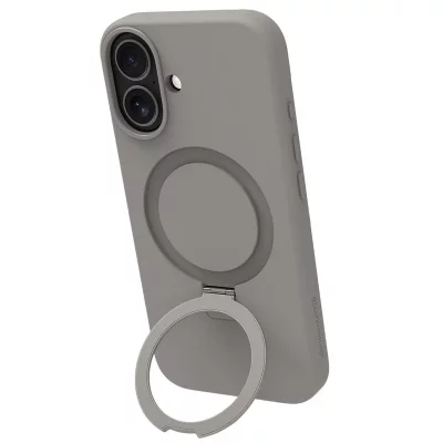 DBRAMANTE1928 Coque Magsafe Pour Iphone 17 Roskilde Kickstand Avec Anneau Support Gris 