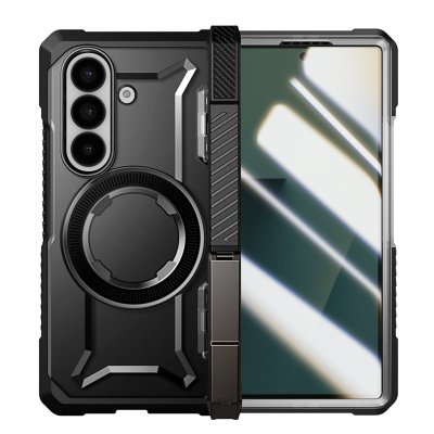 SUPCASE Coque MagSafe pour Samsung Z Fold 7 avec B&eacute;quille Antichoc 6m Noir