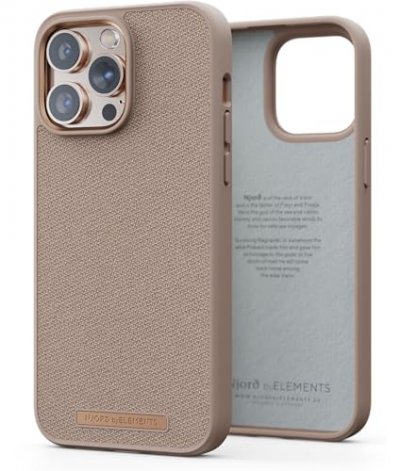NJORD BYELEMENTS Coque  Just pour Apple iPhone 14 Pro - Sable - Neuf