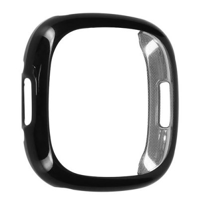 AVIZAR Coque Noire avec Protection Ecran pour Fitbit Versa 4 et Fitbit Sense 2