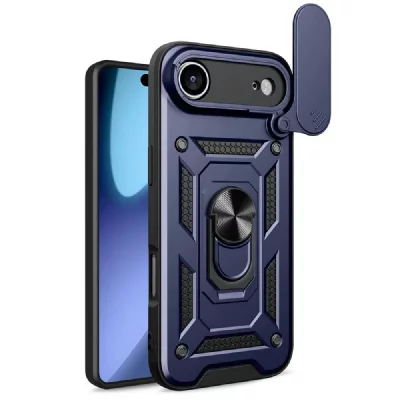 HTDMOBILES Coque Pour Apple Iphone Air - Housse Etui Rigide Anti Choc + Film Ecran - Bleu Fonce