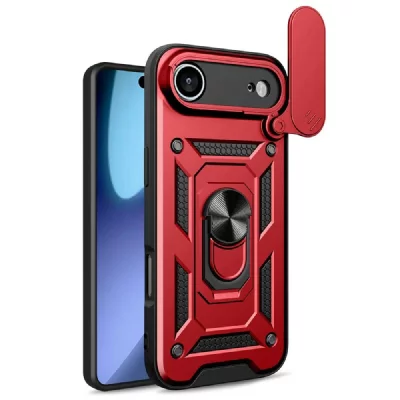 HTDMOBILES Coque Pour Apple Iphone Air - Housse Etui Rigide Anti Choc + Film Ecran - Rouge