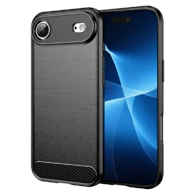 HTDMOBILES Coque pour Apple iPhone Air - housse etui silicone gel carbone + film ecran - NOIR -